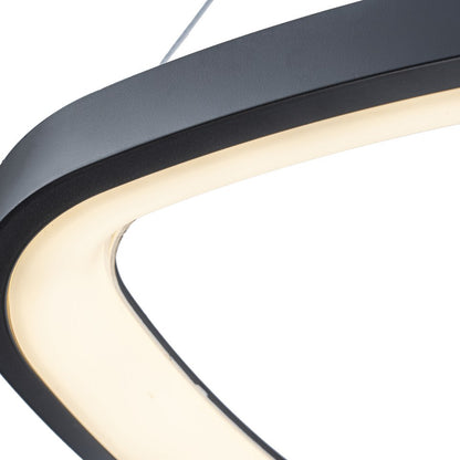 Lámpara Colgante LED Triangular | Negra/Blanca/Dorada CCT | FL6592-D51P