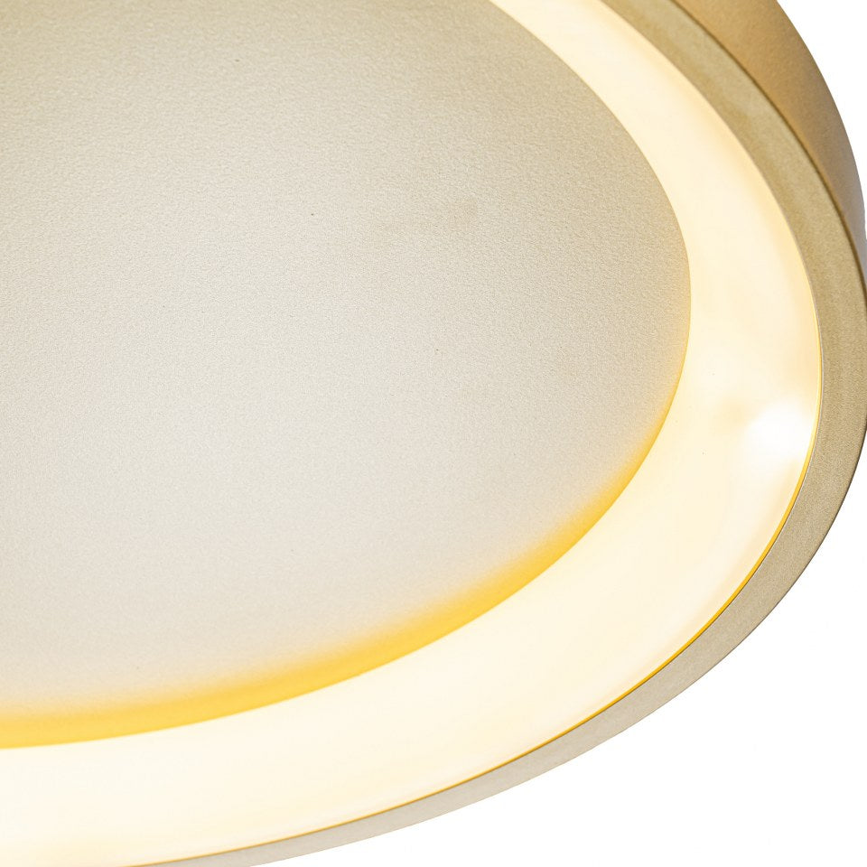 Plafón LED Circular Techo Salón NOVA | Negro Ø50 cm CCT