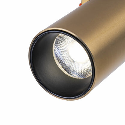 Foco orientable empotrado con LED de color Dorado