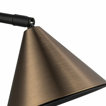 Lampara De Mesa Foco Moderno Bronce