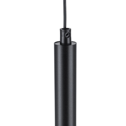 Lampara colgante G9 Minimalista Negro Brillante