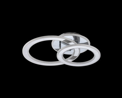 Lampara de techo led 3 Aros Gris