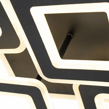 Lámpara de techo con 4 LEDS Negro