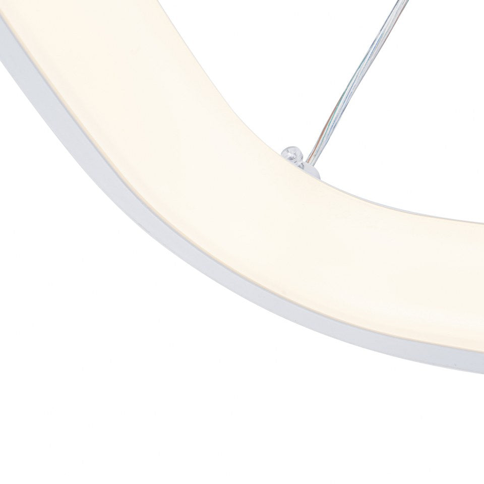 Lámpara Colgante LED Triangular | Negra/Blanca/Dorada CCT | FL6592-D51P