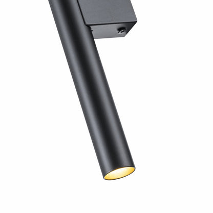 Aplique Pared G9 Doble Bombilla Negro Brillante