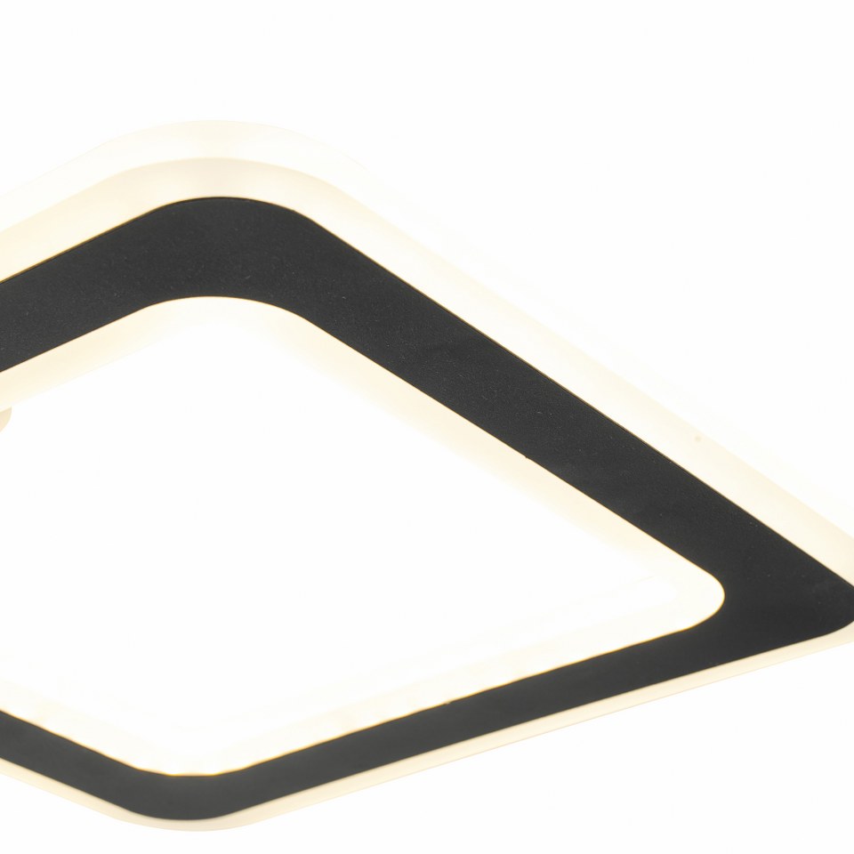 Lámpara de techo con 4 LEDS Negro