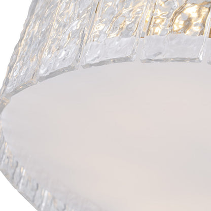 Plafón Cristal Circular Salón CRYSTALON | Dorado Ø50 cm E14