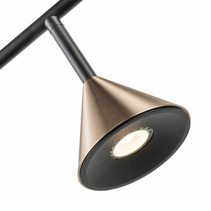 Lampara Colgante Con Tres Focos Bronce