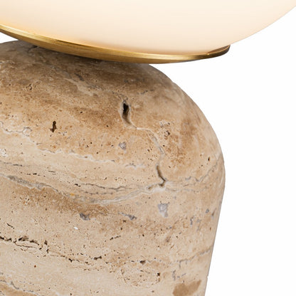 Lampara De Mesa de Marmol Moderna Beige