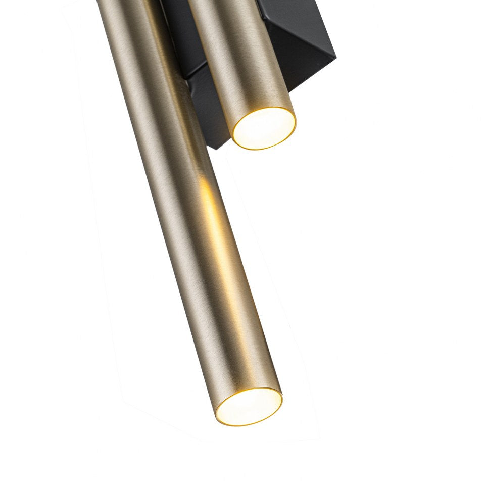 Aplique interior LED 4 bombillas G9 Dorado