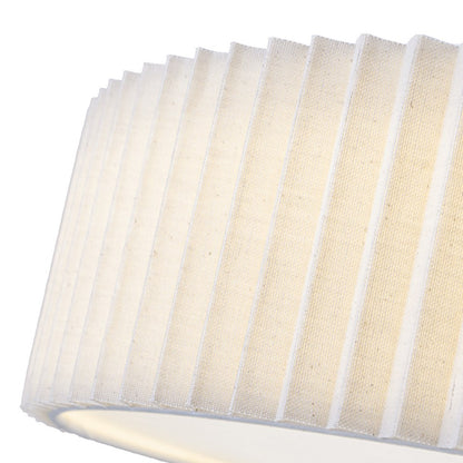 Plafón Tela Circular Techo Dormitorio LIGNO | Beige LED D50