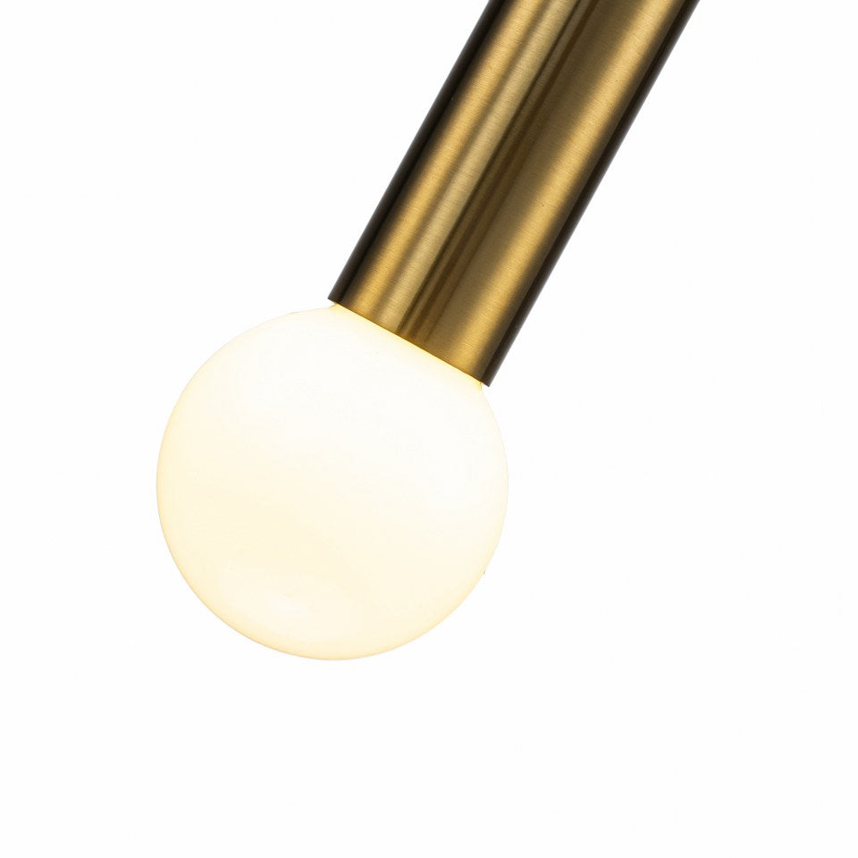 Lampara Colgante tipo foco E27 Dorado