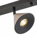 Lampara de Techo Horn 6 focos modernos con bombilla GU10 Gris
