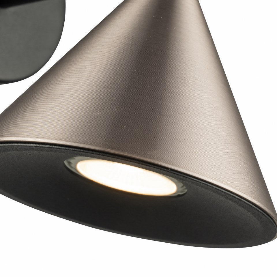 Aplique De Pared Moderno Con Bombilla GU10 Gris