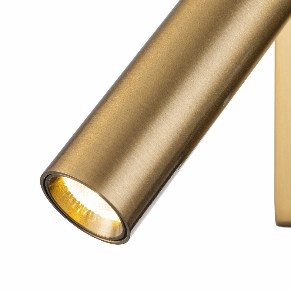 Aplique de lectura dorado