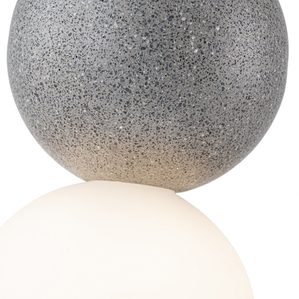 Lampara concrete Negro