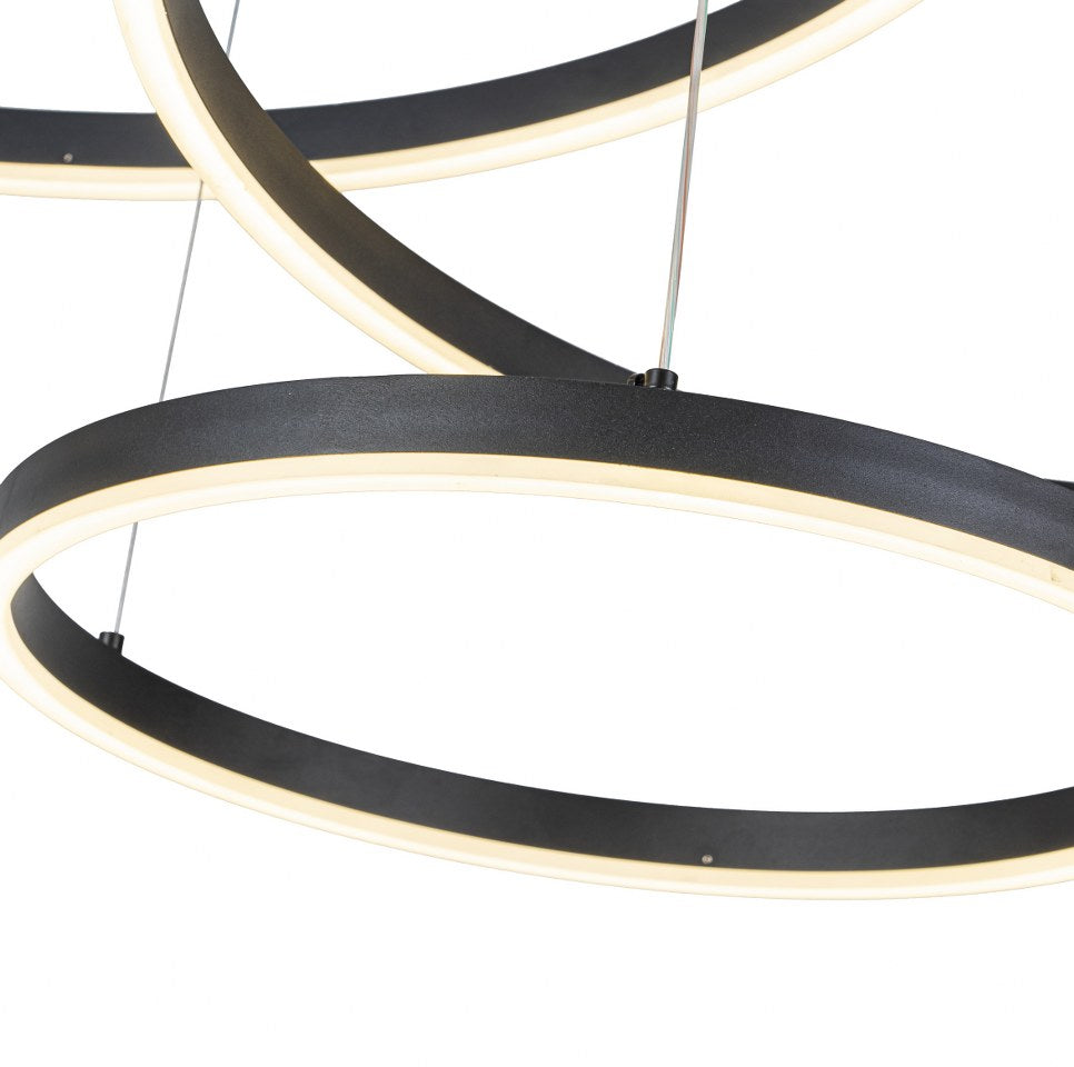 Lámpara Colgante LED Helix | Negro CCT Atenuable - FL6035-3P