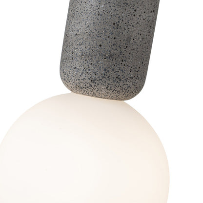 Lampara concrete Negro