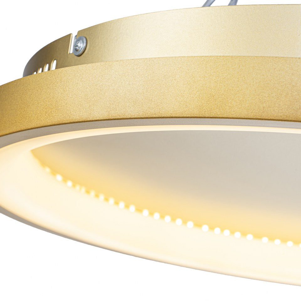 Plafón LED Circular Techo Salón NOVA | Negro Ø50 cm CCT