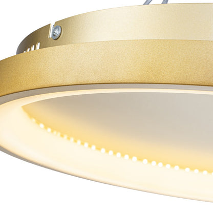 Plafón LED Circular Techo Salón NOVA | Negro Ø50 cm CCT