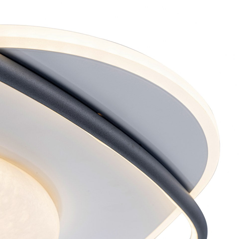 Lámpara de techo LED LUNA Blanca y Negra | FL6019-C
