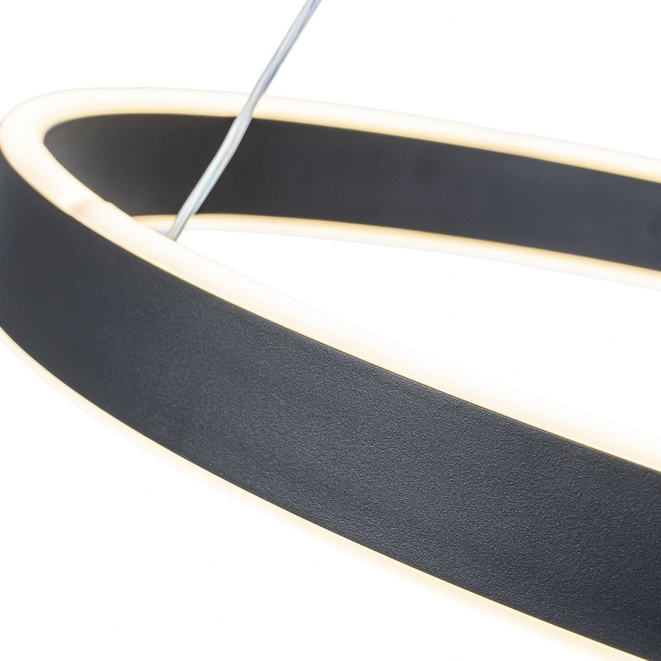 Lámpara Colgante LED Helix | Negro CCT Atenuable - FL6032-1P