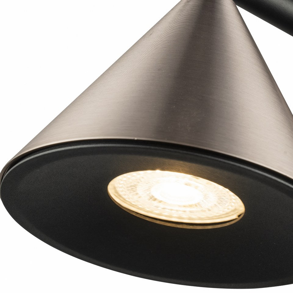 Aplique De Pared Con Dos Focos GU10 Gris 