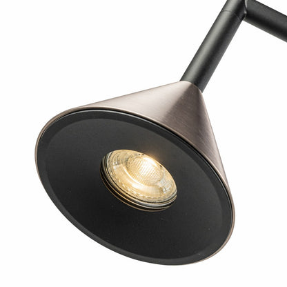 Lampara Colgante Con Tres Focos Gris