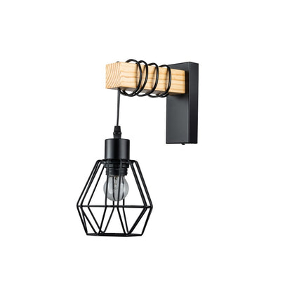 Aplique de pared negro NORTE - LP5068-1W