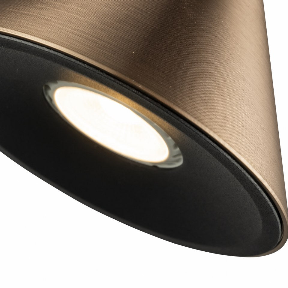 Aplique De Pared Moderno Con Bombilla GU10 Bronce