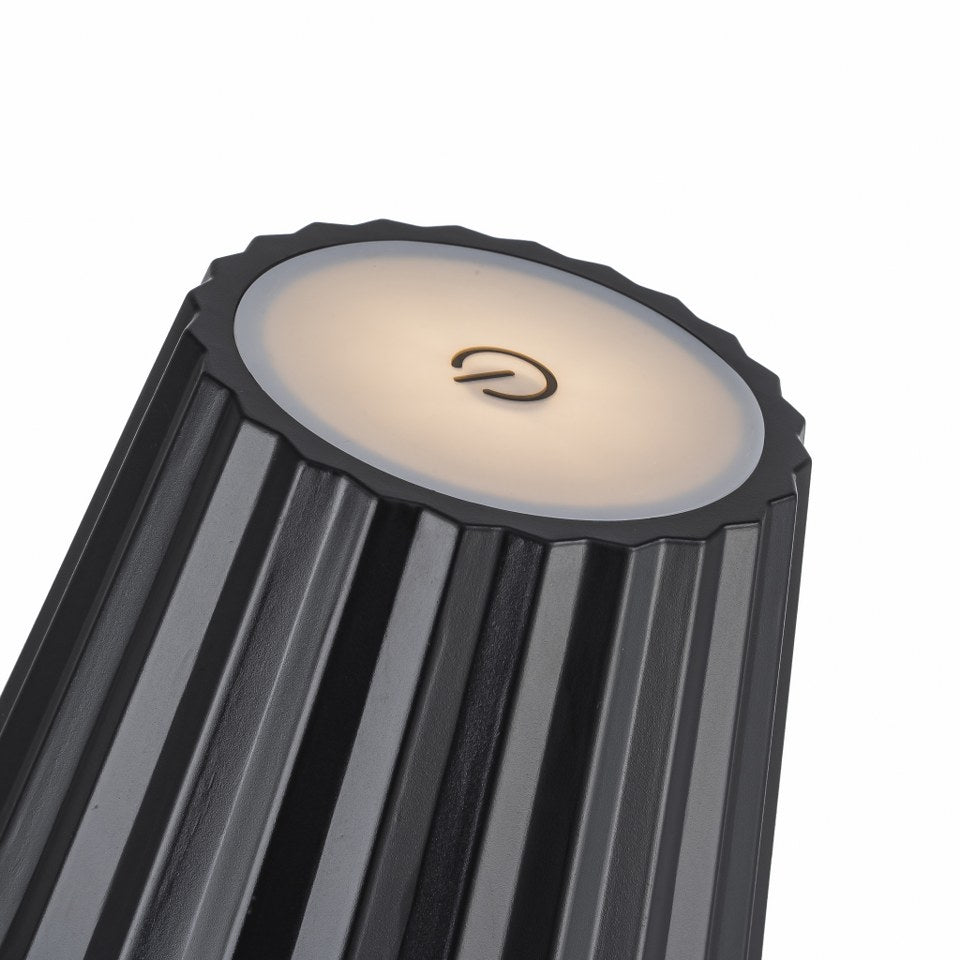 Lampara De Mesa Portatil Con Bateria CCT Negro