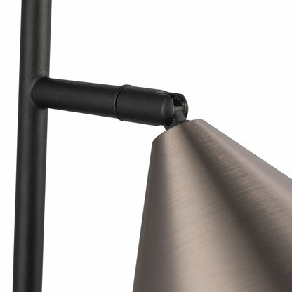 Lampara De Mesa Foco Moderno Gris