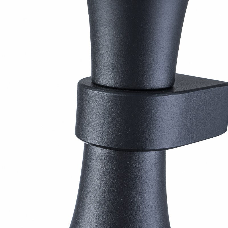 Aplique de pared dos bombillas GU10 Negro
