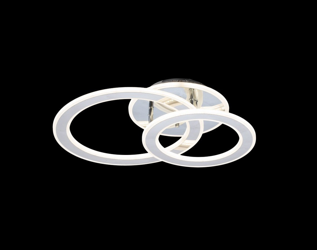 Lampara de techo led 3 Aros Gris