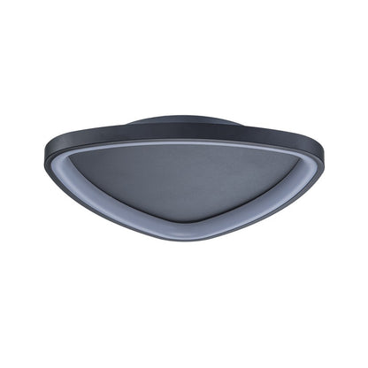 Plafón LED Triangular Techo Salón NOVA | Negro Ø51 cm CCT