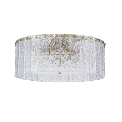 Plafón Cristal Circular Salón CRYSTALON | Dorado Ø50 cm E14