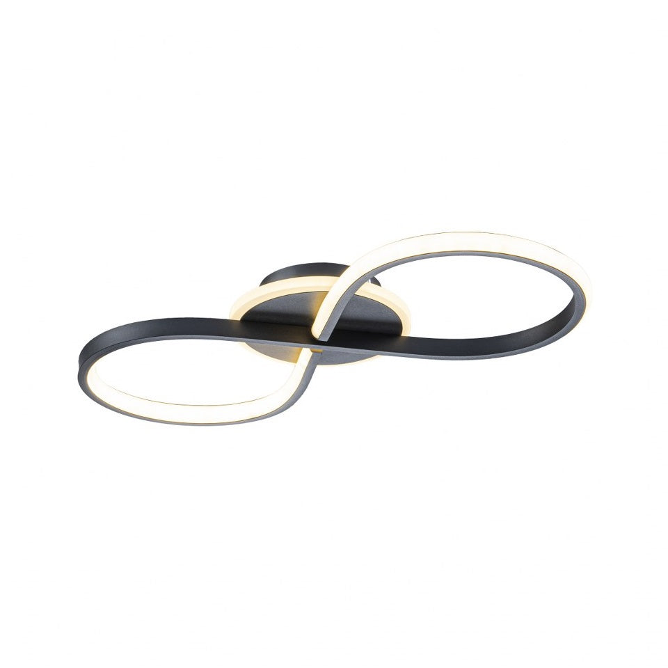 Lámpara de techo LED LOOP Negra | FL6012-C