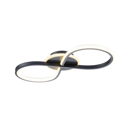 Lámpara de techo LED LOOP Negra | FL6012-C
