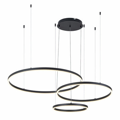 Lámpara Colgante LED Helix | Negro CCT Atenuable - FL6035-3P