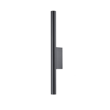 Aplique Pared G9 Doble Bombilla Negro Brillante