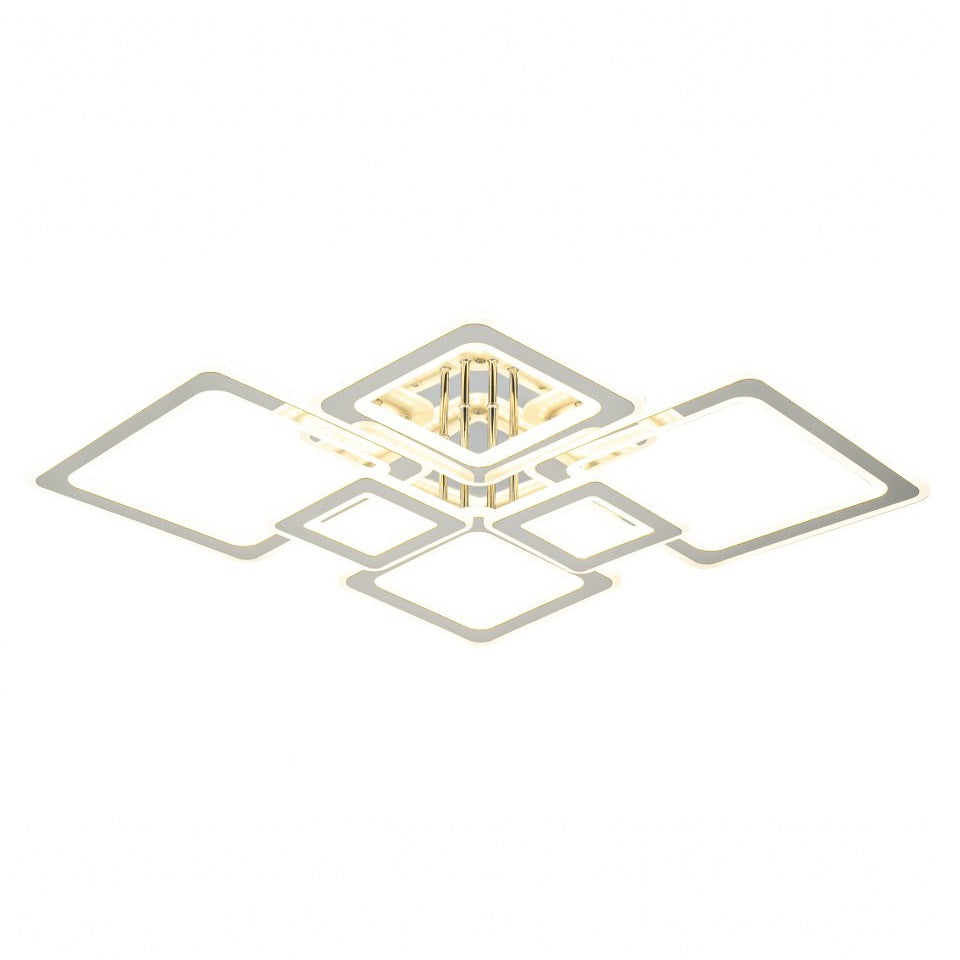 Lampara con 6 Cuadros Led Gris