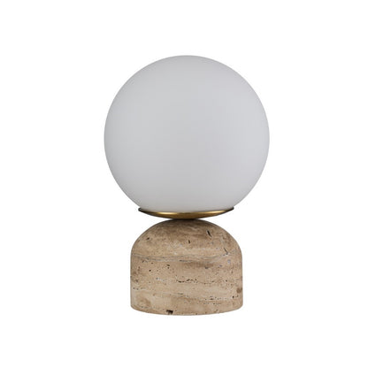 Lampara De Mesa de Marmol Moderna Beige