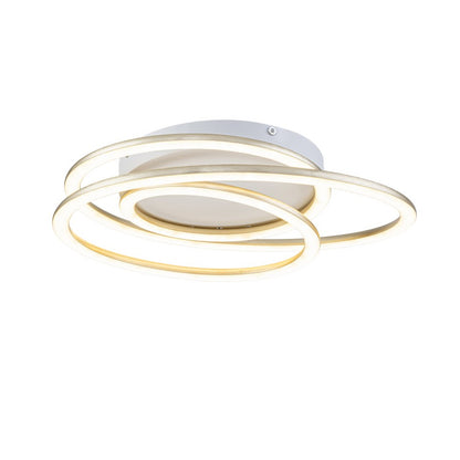 Lámpara LED Aros Circular Salón NEXUS | Negro Atenuable CCT
