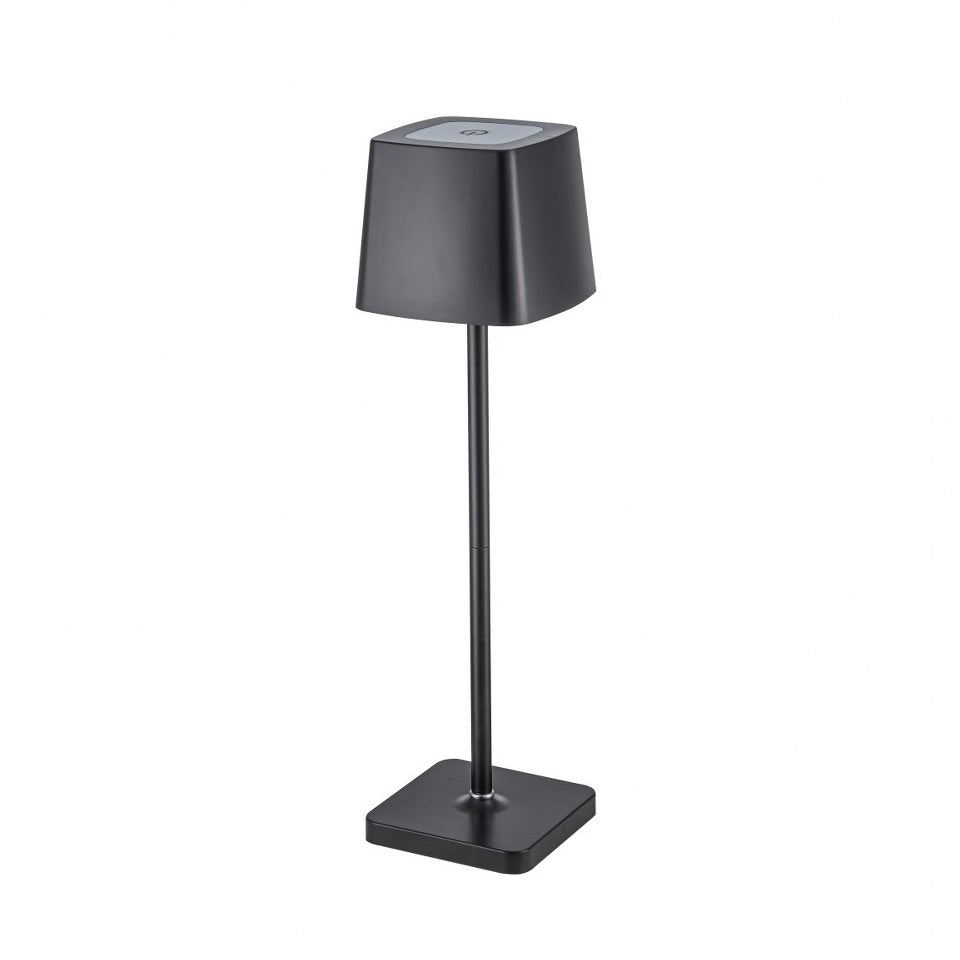 Lampara portátil recargable con led integrado CCT Negro