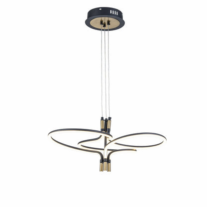Lámpara Colgante LED LIRA | Negra y Dorada CCT Atenuable FL6021-P
