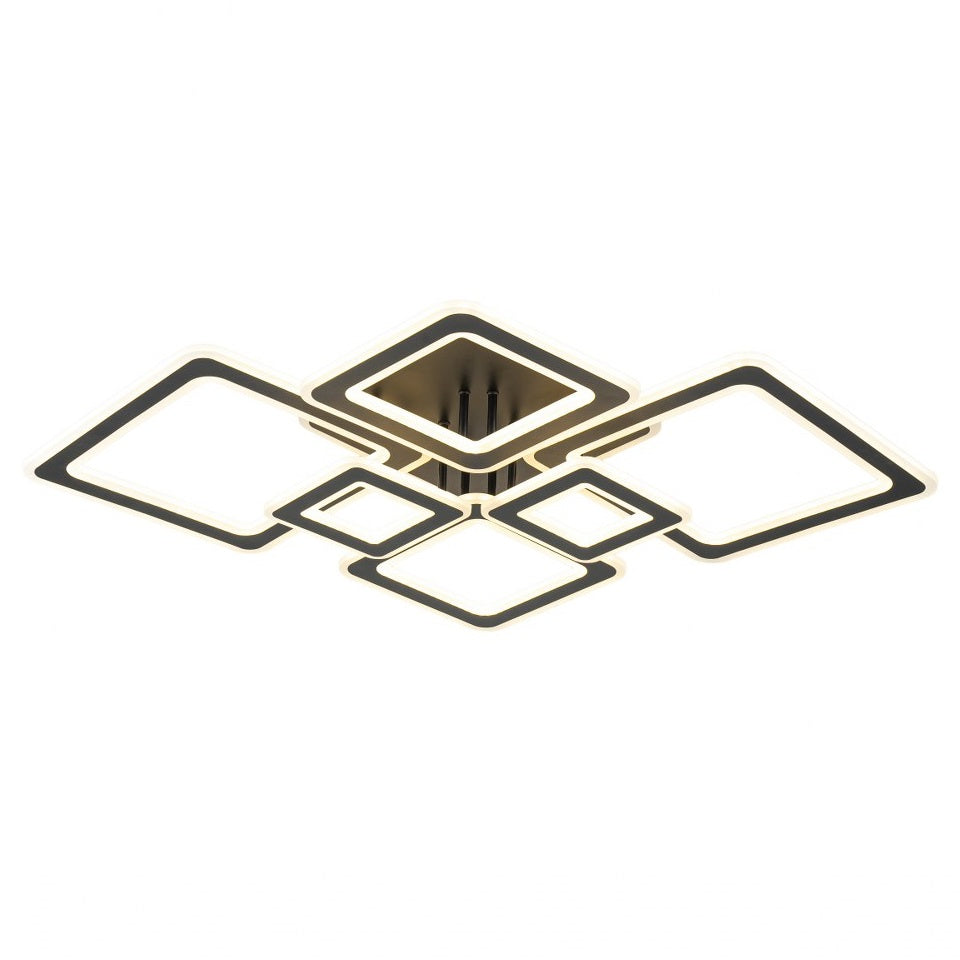 Lampara con 6 Cuadros Led Negro