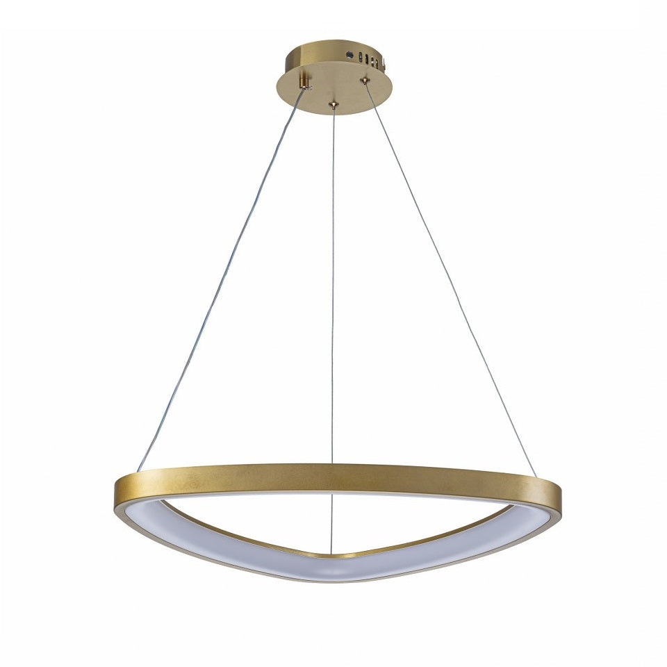 Lámpara Colgante LED Triangular | Negra/Blanca/Dorada CCT | FL6592-D51P
