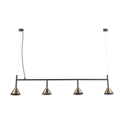 Lampara Colgante Con Tres Focos Bronce