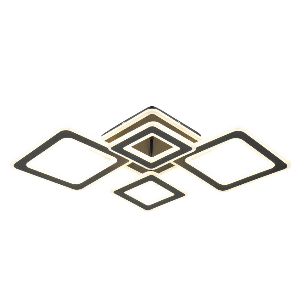 Lámpara de techo con 4 LEDS Negro