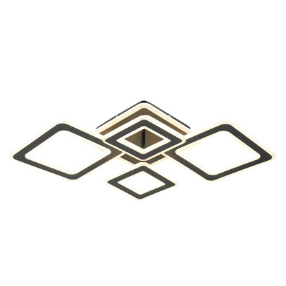 Lámpara de techo con 4 LEDS Negro